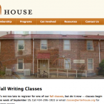 WriterHouse web site Charlottesville Virginia