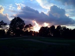 Sunset in Southern Pines North Carolina